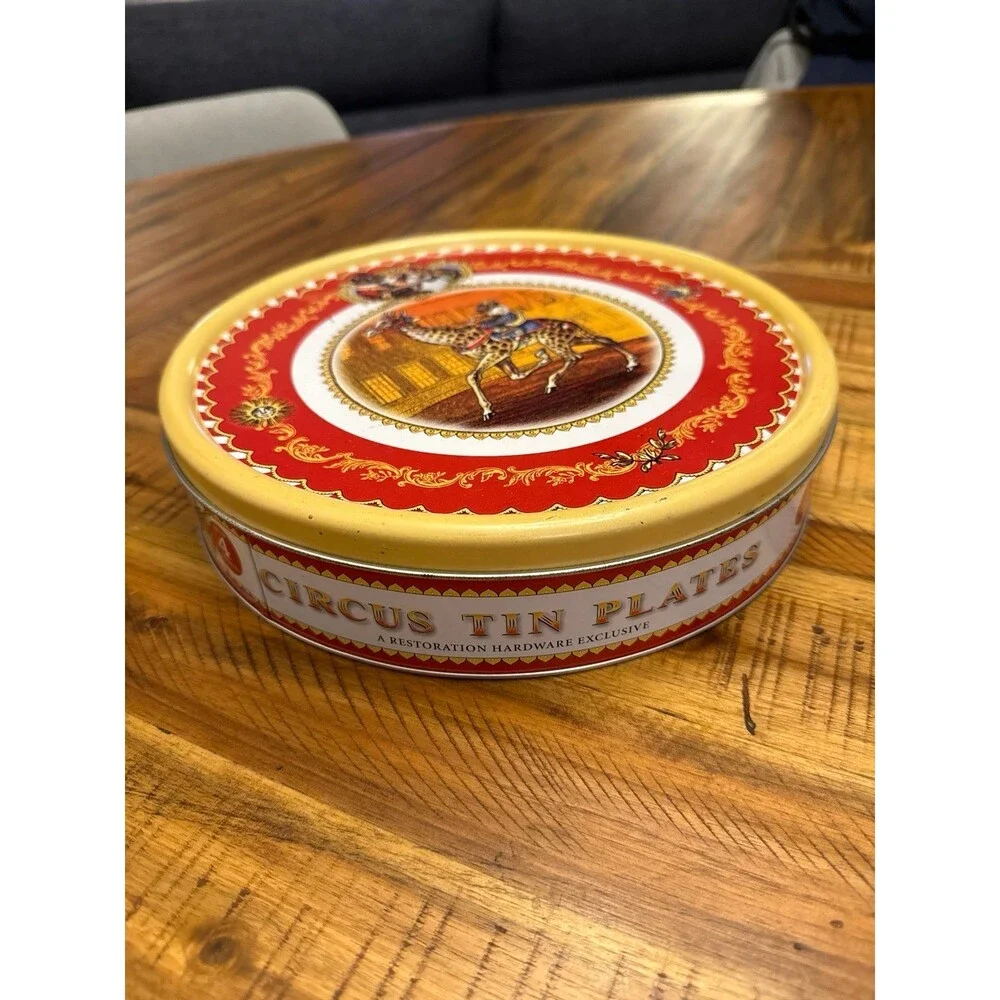 Restoration Hardware Circus Tin Plates set